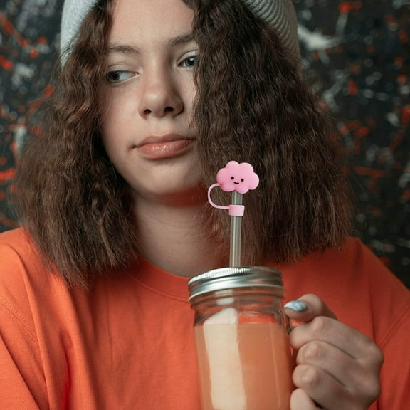 Needhep Independence Day Silicone StrawReplacement Straws For Water Bottles,Reusable Plastic Straws,Disposable Drinking Straws,Plastic Straws For Tumblers ()