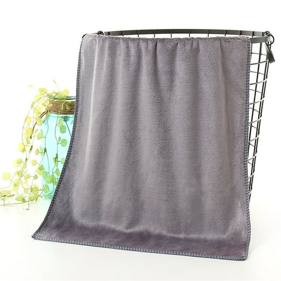 Needhep Kids Hair Towel WrapPlush Towels for Bathroom Luxury, Fluffy Towels for Bathroom ,White Large Bath Towels, for Bathroom (Gray)
