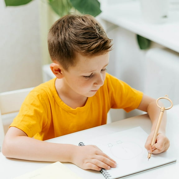 Needhep Metal Mechanical Pencil Ball Pens Fine Point Fast Dry Fine Point Pens Black Professional Fine Point Pen for Student Women Men ()