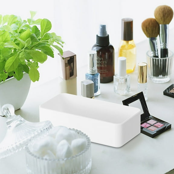 Needhep Multi-Purpose Stackable Storage Bins Small Storage Containers With Lids, Tote Boxes for Storage With Lids, Square Plastic Containers With Lids , for Home Usage (A)