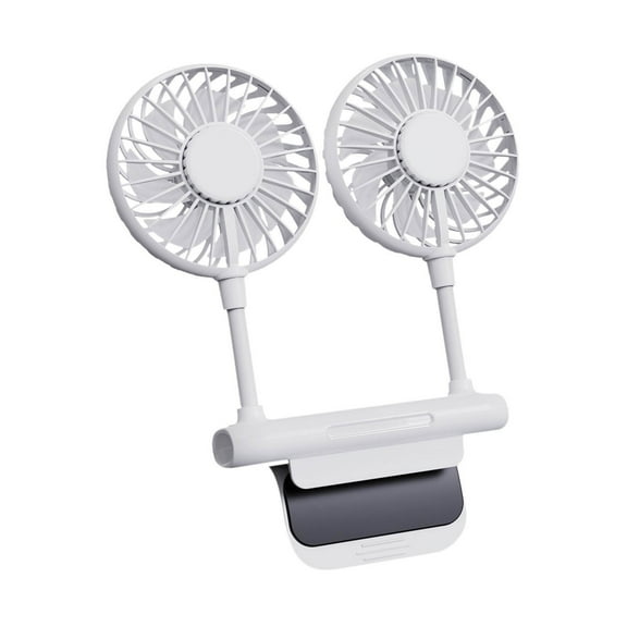 Needhep Neck Fan,Bedroom Window Fan, Room To Room Fan, Fan With Remote Control, Portable Cooling Fan (White)