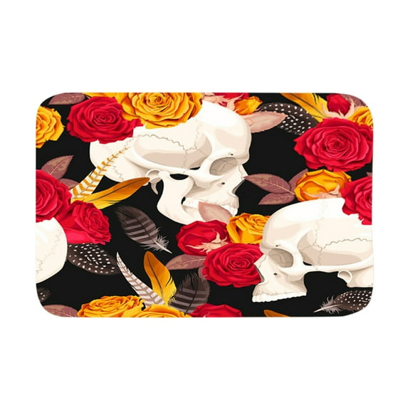 Needhep Non-Slip Backing Entry Mat Low Profile Doormat Multi-Purpose Rubber Outdoor Mat, Rubber Mats For Floor, Independence Day Garage Floor Mats, for Entryway (Blue)