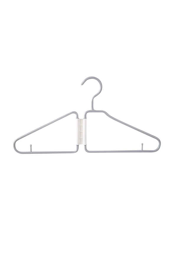 Non-Slip Hanging Sport Bras Holder, Dorm Plastic Hangers Wire Metal Hangers Stainless Steel Women Skirt Hangers With Clips, for Skirts and Shorts (Gray)