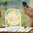 thumbnail image 1 of Needhep Personal Foldable Fan,Small Fans Portable, Noisy Fan For Sleeping, Fans That Blow Cold Air, Cordless Desk Fan (White), 1 of 7