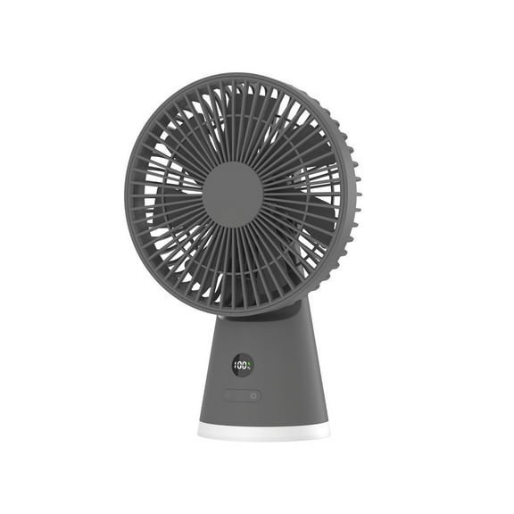 Needhep Personal Wearable Neck Fan,Cooling Fan for Bedroom, Room To Room Fan, Mini Tower Fan, Powerful Desk Fan (Gray)