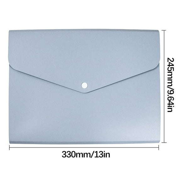 Needhep Plastic Clipboard Test Paper Storage Book Portable Paper Receipt Folder, Binder Pocket Clear Pouch Letter Size Plastic Folders With Clear Front Pocket, for back to school (Blue)