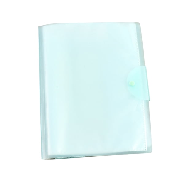 Needhep Portable A4 Portable Folder Test Paper Bag A4 Letter Size Portable Accordion Expanding File Folders, Clear Zipper Folders Loose Leaf Bags Waterproof Clipboard Foldable, for School, (Blue)