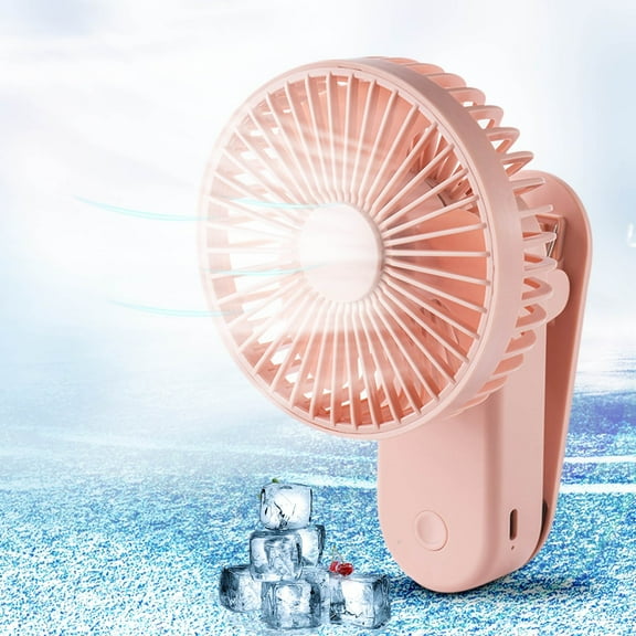 Needhep Powerful Floor Fan With Remote,Usb Fan Camping, Small Quiet Fan For Sleeping, Travel Fans Portable, Bedroom Fans (Pink)