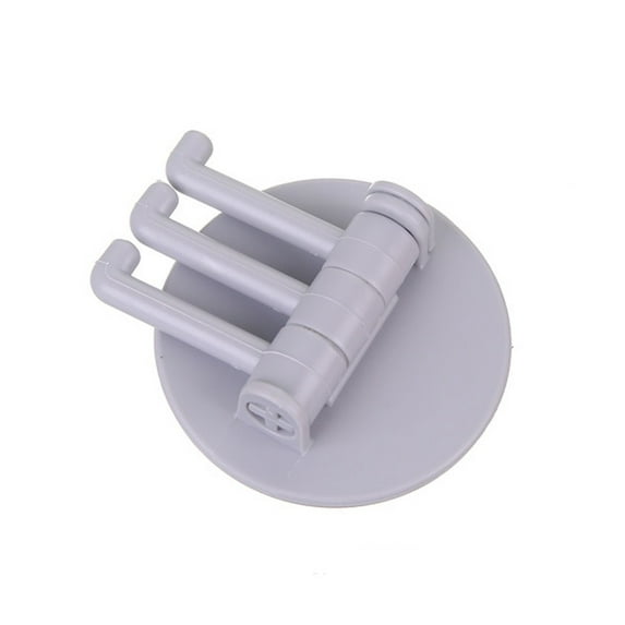 Needhep Prevent Scratche Door Hanger Adhesive Hooks For Hanging Heavy Duty Wall Hooks Multiple Uses Premium Slatwall Hooks Metal Folding Coat Hooks Rustproof, For Towel, Hat, Key, Cup (grey)