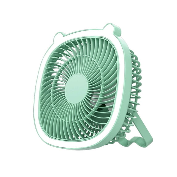 Needhep Quiet Oscillating Fan for Indoors,Stand Fan for Bedroom, Small Fan For Office, Small Battery Operated Fan, Chargeable Fan (Green)