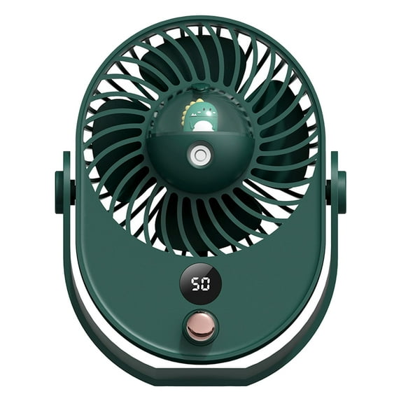 NeedhepRechargeableUsb Bladeless Desk Fan Portable Fan for Travel,Fans for Home Bedroom Cold Air, New Cooling Fan for Room Bedroom Home Tent Office (Green)