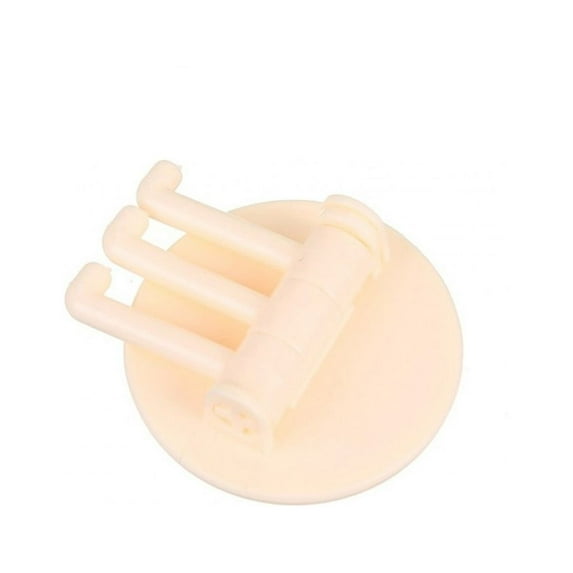 Needhep Stainless Steel Heavy Duty Over Door Hanger Holder Towel Sticky Clear Hooks Waterproof Multiple Uses Black Slatwall Hooks Modern Expandable Coat Rack Wall Mounted, For Wall Window (Beige)