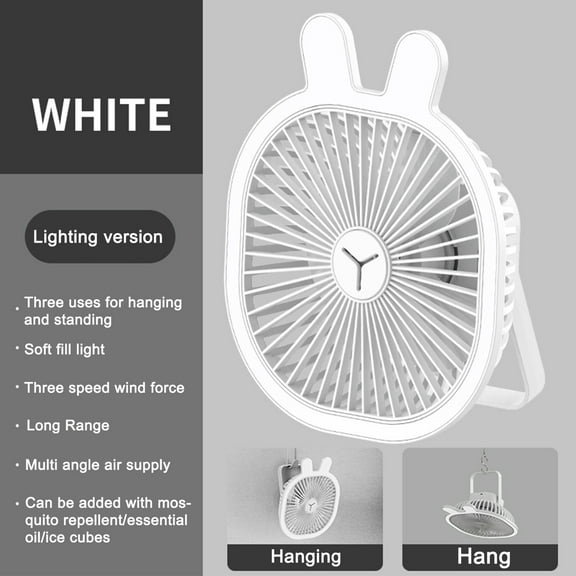 Needhep Standing Fans That Blow Cold Air,Desk Fan Plug In, Small Electric Fan With Cord, Table Fans for Bedroom, Personal Fan for Sleeping (White)