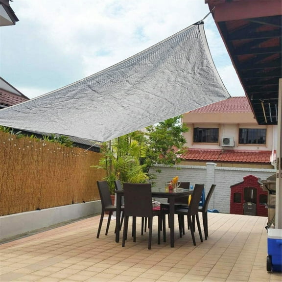 Needhep Sun Shade Sail Brown Square 2024 New Upgrade Triangle Shade Covers,Sun Shades Outdoor Patio Waterproof,Pool Shades for Above Ground Pools for Outdoor Plants ()