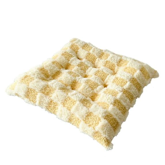 Needhep Thickened Big Seat Cushion, Cushion for Car Seat Driver for Comfort, Chair Cushions for Office Chair, Folding Cushion, Improve Back Comfort (Yellow)