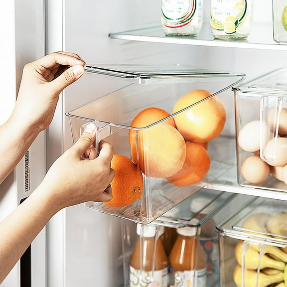 Needhep Tight Latching Lids Storage Bin for Home Baby Only Diaper Storage Organizer, Clear Plastic Bins, Storage Bins for Clothes, Purse Organizer for Closet (Blue)