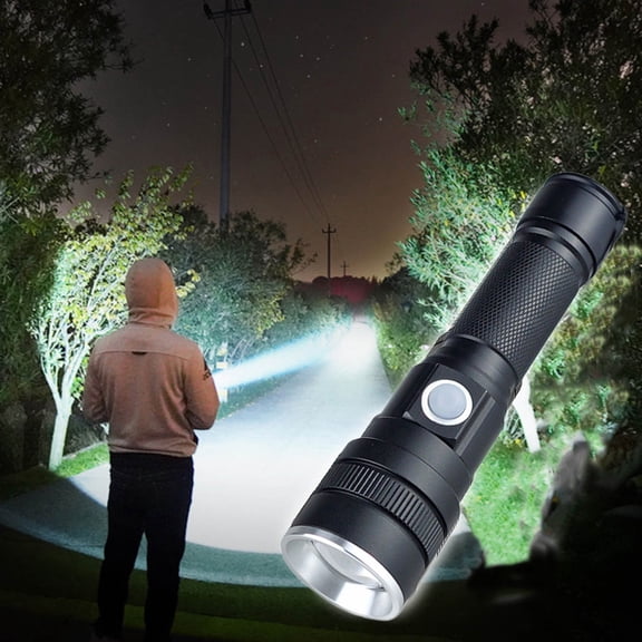 Needhep Ultra Bright Battery Life Zoom FlashlightsMulti-Purpose Waterproof Flashlight, Folding Camping Lights, Mini Powerful Flashlight for Night Astronomy Outdoor Camping ()