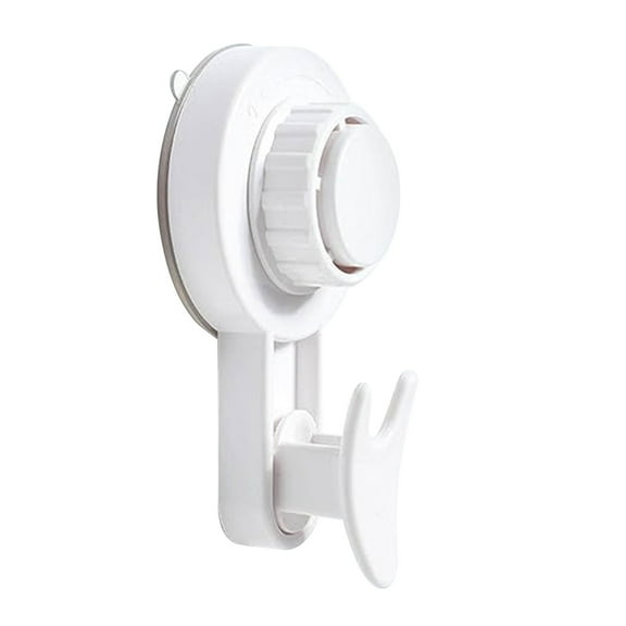 Needhep Utility Plastic Hooks Adhesive Wall Hooks For Hanging, Wall Suction Cup Hangers Removable Self Adhesive Coat Hooks For Hanging, For Hanging Coat (White)