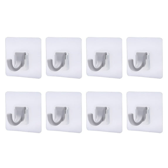 Needhep Utility Plastic Hooks No Tools Wall Hook Waterproof, Heavy Duty Slatwall For Display Wall Mounted Coat Rack Heavy Duty Hooks, For Bathroom Shower (Gray)