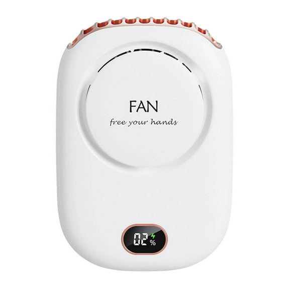Needhep Volume Usb Rechargeable Hands Free Fan,Usb Fan for Desk, Desk Fan Battery Operated, Rotating Fan for Bedroom, Large Fan (White)
