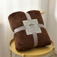 thumbnail image 1 of Needhep Warm Fuzzy Cute Throw Blanket 2024 NEW Soft Blanket,Thin Fleece Blanket,Breathable Blanket, No Shed No Pilling (Coffee), 1 of 6