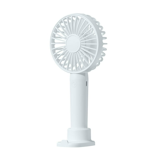 Needhep Wearable Fan for Outdoor,Collapsible Fan for Traveling, Powerful Handheld Fan, Small Desk Fan Plug In Wall, Room Fan (White)