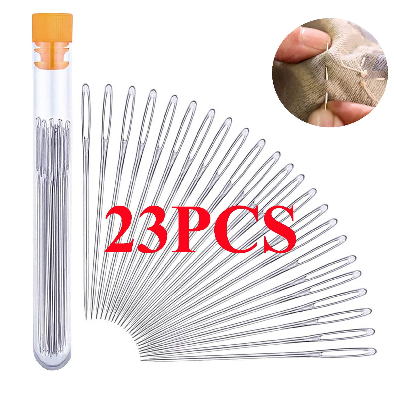 Needle And Thread Kit Clearance 23PCS Large Big Eye Sewing Machine