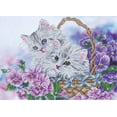 thumbnail image 1 of Needle Art World Kitty Basket Diamond Dotz, 1 of 1
