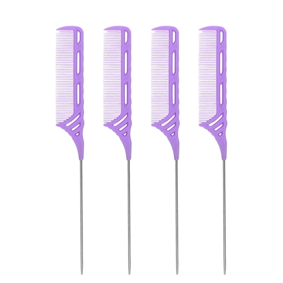 Metal Needle Tail Comb Hair Brush for Static Control and Heat Styling Supplies