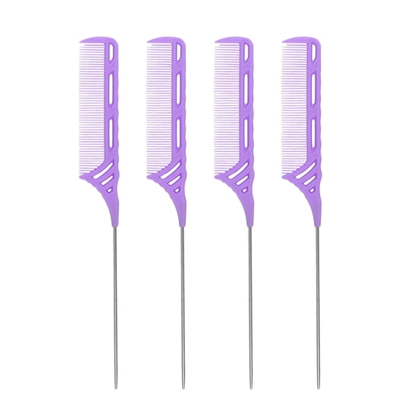 Metal Needle Tail Comb Hair Brush for Static Control and Heat Styling Supplies