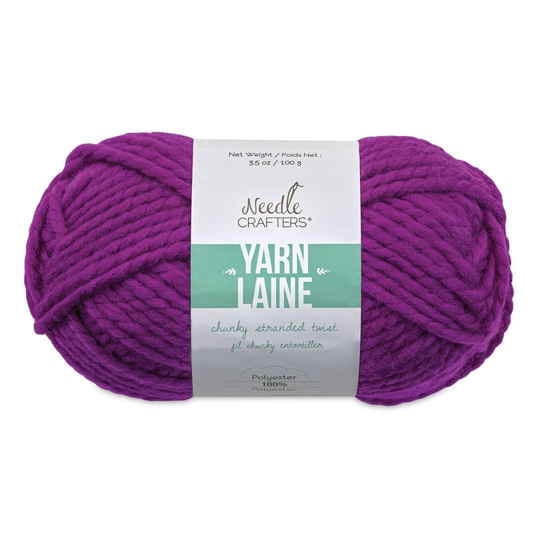 Needle Crafters Chunky Standard Twist Yarn - Viola, 87 yds