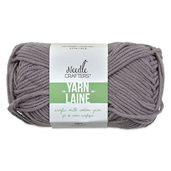 Needle Crafters Acrylic Yarn Smoke Grey