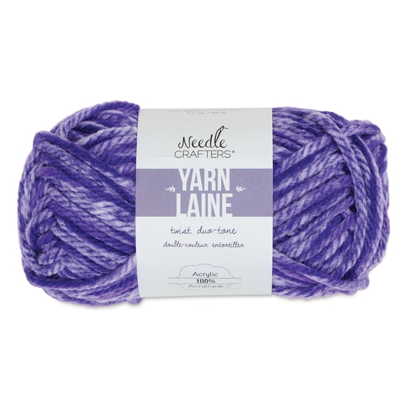 Needle Crafters Twist Duo-Tone Yarn - Viola, 46 yds