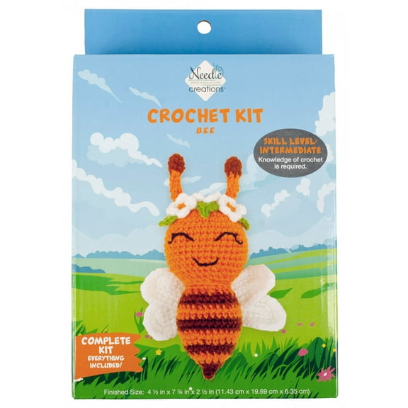 Needle Creations Bee with Flowers Crochet Kit
