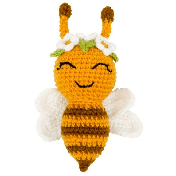 Needle Creations Crochet Kit Bee with Flowers, Yellow 1 Piece