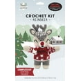 thumbnail image 1 of Needle Creations Holiday Crochet Kit Reindeer, Grey 1 piece, 1 of 2