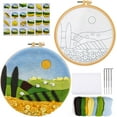 thumbnail image 1 of Needle Felting Kit, Felt Painting Kit for Beginners, Felt Painting Set with Wool, Needle Felting Pad, Felting Needles, Felting Wool, Decorative Frame,DIY Instructions，Used for Home Decoration, 1 of 6