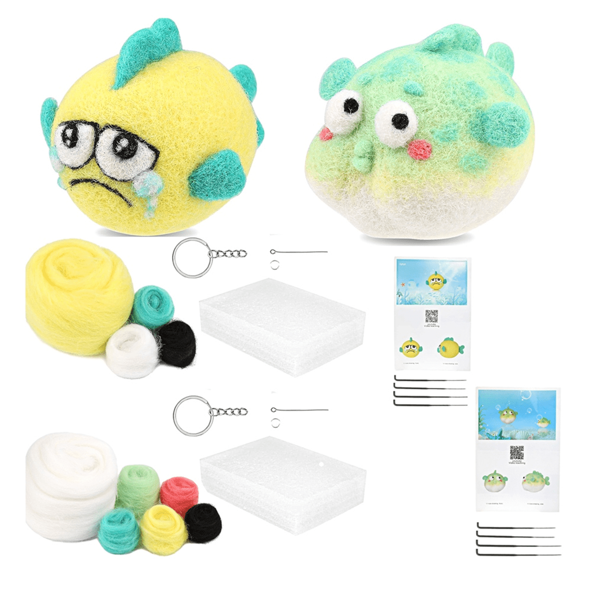 Needle Felting Kit, Needle Wool Felting Tools Kit with Felting Needles