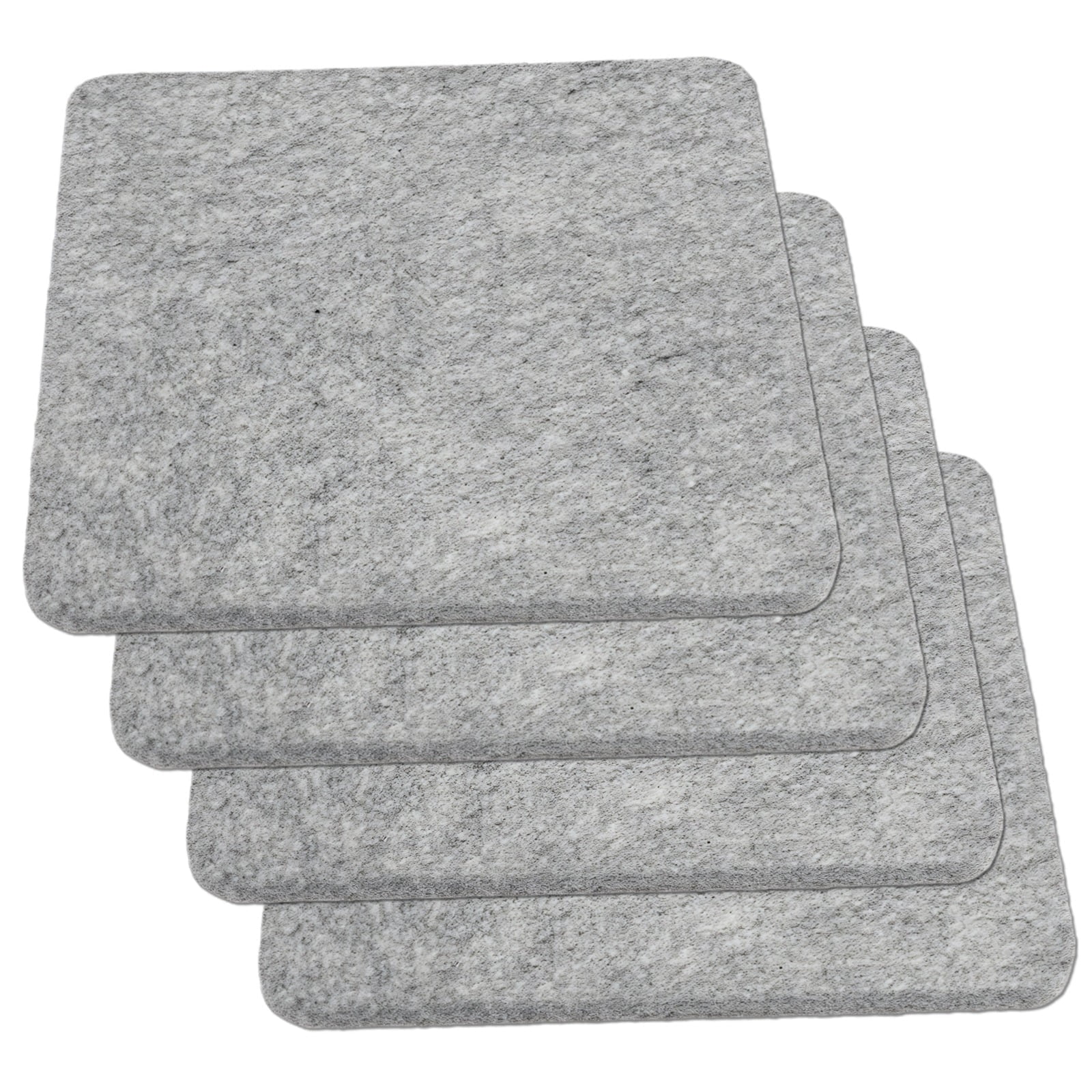 4 Pack Wool Ironing & Felting Mats (10x10 in) - Needle Felting Pad | Heat-Resistant Felt Ironing Mats for Crafts, Dry Cleaning & DIY Projects