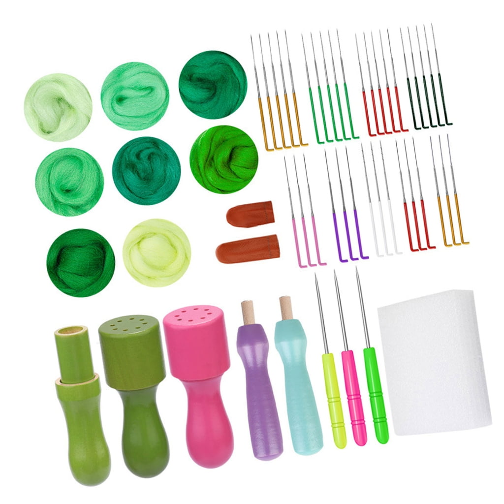 Needle Felting Set with Felting Tool Wool Needle Felting Starter Kits Needle Felting Supplies for Craft Home Decoration