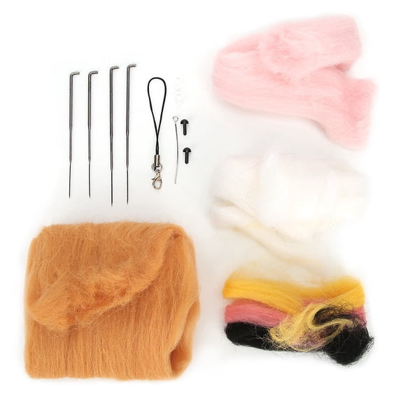 Needle Felting Starter Kit Animal Doll Shape Craft DIY Handcraft Gift Material BagPig Shiba Inu