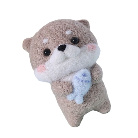 Needle Felting Starter Kits with Tool Instruction Capybara Wool Felting Craft Making Supplies for Beginners