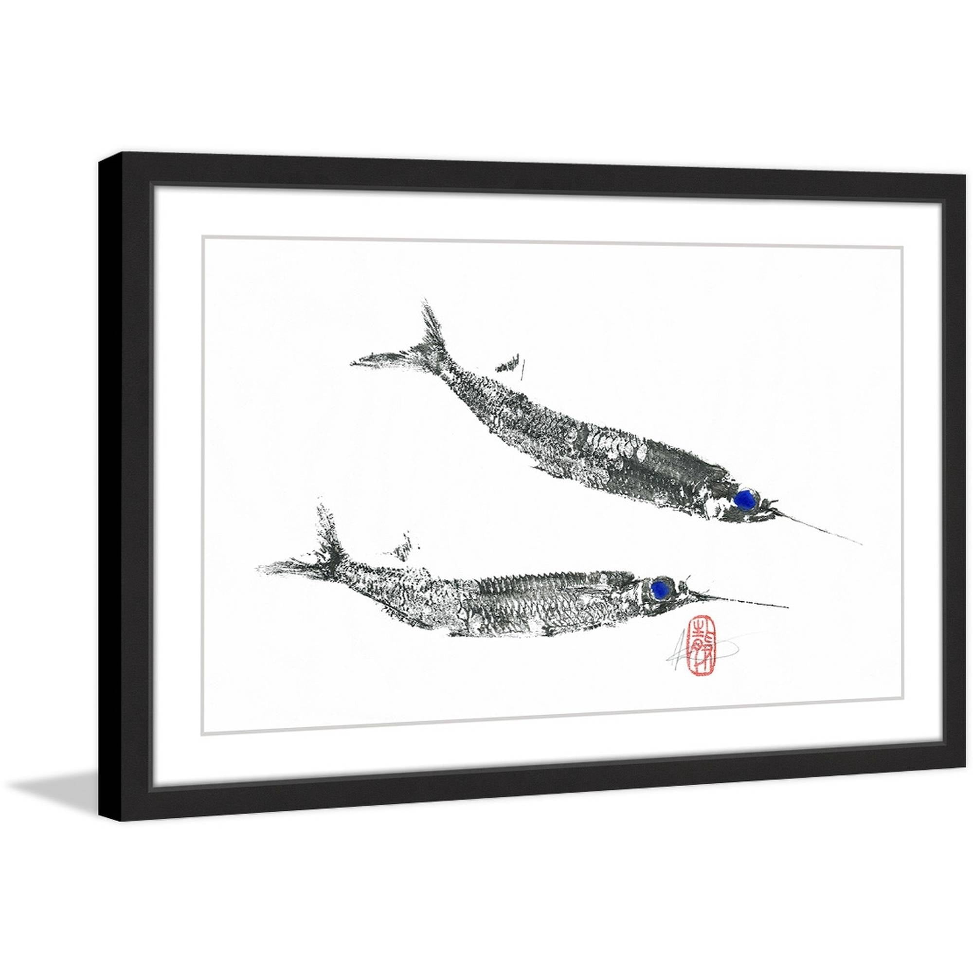 "Needle Fish" Framed Painting Print