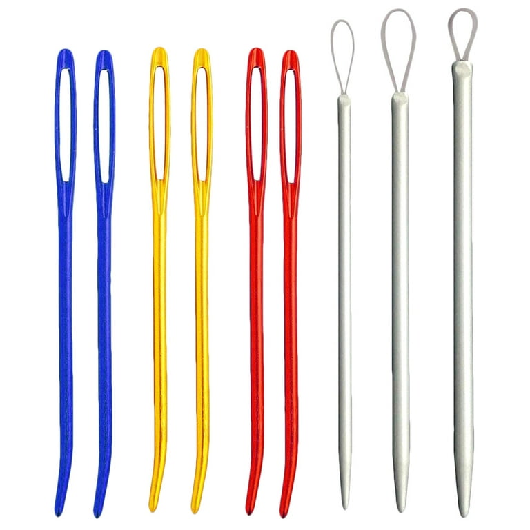 1x Cable Knitting Needles Shawl Pin Bent Tapestry Needle for Yarn Sewing