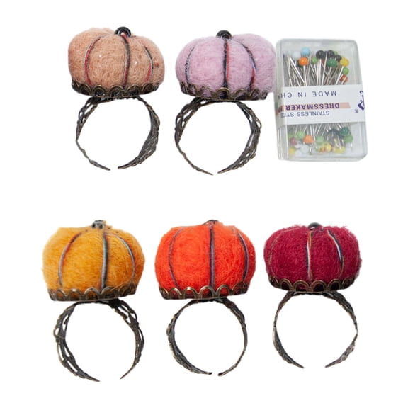 Needle Pin Cushion Sewing Pin Storage Holder Cushion Sewing Tools Cute Sewing Pin Cushion Hand Ring Shaped Pad
