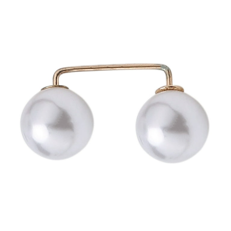 Needle Sweater Shawl with Pearl Brooch To Clothes From Falling Off Durable and Practical Lapel Pin Blanks Shawl Clips for Women Shirt Pin Metal Locking Pin Backs Large Brooch Head Bouquet Clothes