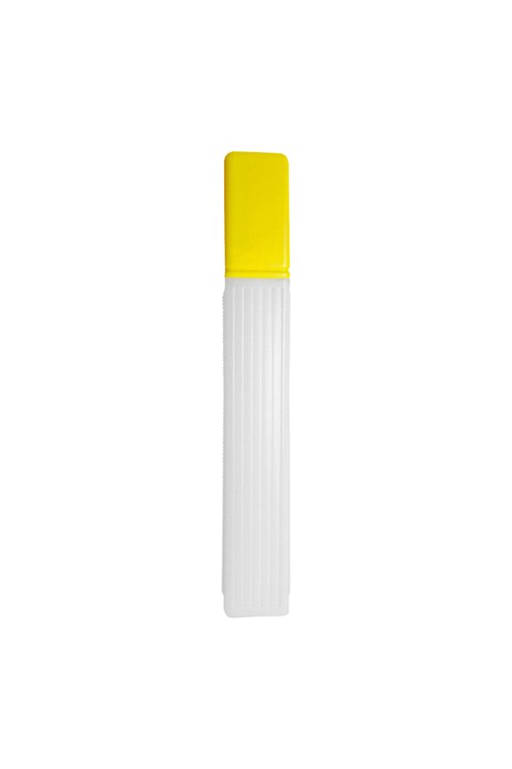 Needle and Thread Kit for Organizing Sewing Supplies in Portable Storage Tubes and Circular Containers for Safe Needle Care and Embroidery Projects, Yellow