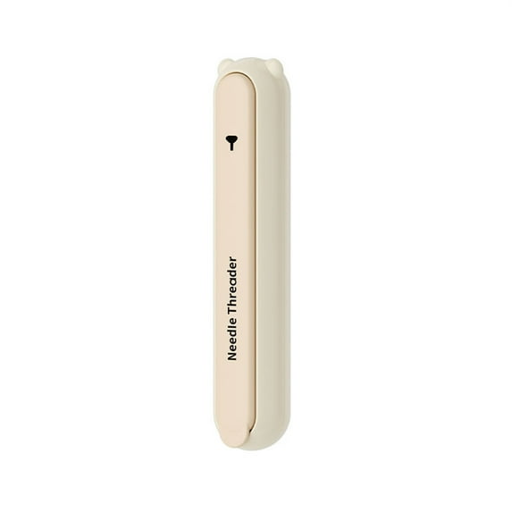 Needle Threader 2-in-1 Sewing Accessory | Threading Aid & Remover Tool - Stainless Steel | Compact Ergonomic ABS Grip | For Hand Sewing Needles | 1 Pack