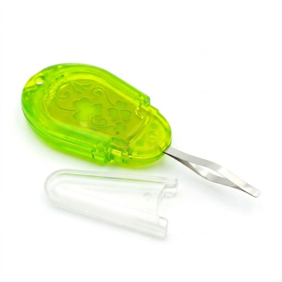 Needle Threader for Embroidery Needles, easy threading tool for hand sewing, cross supplies, quilting accessories, portable sewing kit for beginners and seniors, apple green