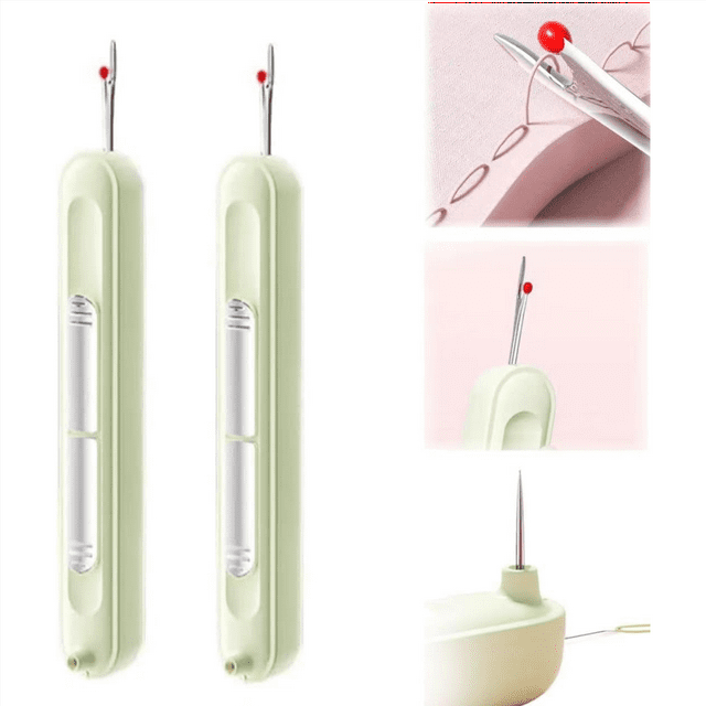Needle Threader Tool for Hand Sewing, 2025 New 2-in-1 Plug-in Needle ...